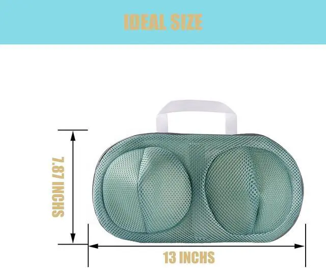 Alt view image 2 of 7 - 2Pcs Bra Mesh Laundry Bags for Delicates with Premium Zipper Bra Washing Bag for LaundryLingerie Bags for Washing Delicates underwear,integrated washing and care