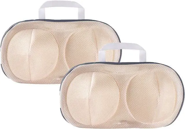 Main image of 2Pcs Bra Mesh Laundry Bags for Delicates with Premium Zipper Bra Washing Bag for LaundryLingerie Bags for Washing Delicates underwear,integrated washing and care
