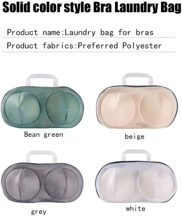 Alt view image 3 of 7 - 2Pcs Bra Mesh Laundry Bags for Delicates with Premium Zipper Bra Washing Bag for LaundryLingerie Bags for Washing Delicates underwear,integrated washing and care