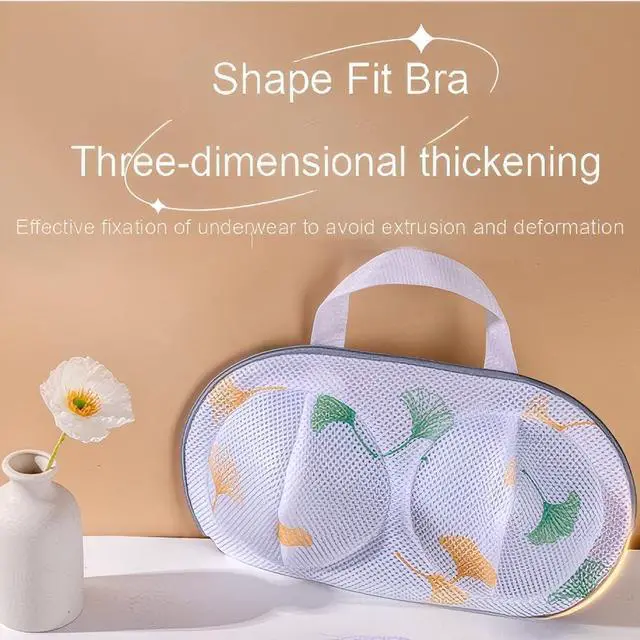 Alt view image 6 of 7 - 2Pcs Bra Mesh Laundry Bags for Delicates with Premium Zipper Bra Washing Bag for LaundryLingerie Bags for Washing Delicates underwear,integrated washing and care