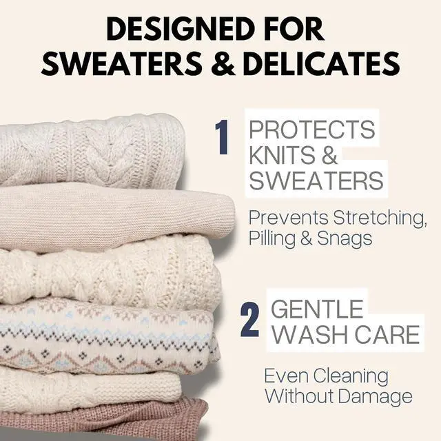 Alt view image 4 of 7 - 3Pc Spacious Durable Mesh Laundry Bags (16x20 Inches) Protects Delicates, Fine Mesh for Uniform Wash & Dry, Auto-Lock Zipper, Washer-Friendly, For Home, Dorm or Storage, Fits Socks to Sweaters