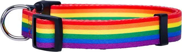Alt view image 2 of 6 - Native Pup Rainbow Flag Dog Collar Gay Pride Stuff for Parade, LGBTQ Flags Equality Pet Apparel Decor Gift and LGBT Ally Accessories (Small)