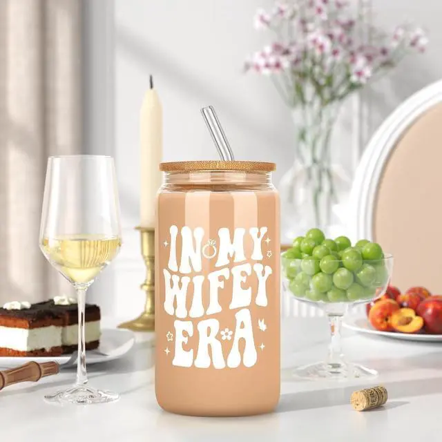Alt view image 5 of 7 - Bridal Shower Gifts for Bride To Be Classy Bachelorette Gifts for Bride Wifey Cup Bride Straw Bridal Shower Wedding Gifts for Bride Honeymoon Gifts Wifey Gifts Bride Gift Set Cute Bride To Be Gifts