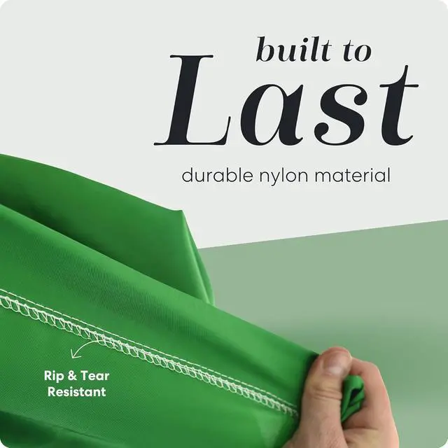 Alt view image 4 of 7 - Handy Laundry XL Nylon Laundry Bag 30"x40", 60 lb Capacity, Green | 30"x40" XL Nylon Laundry Bag, Locking Drawstring, Machine Washable, Heavy Duty, Travel Dorm Hamper Liner, Green