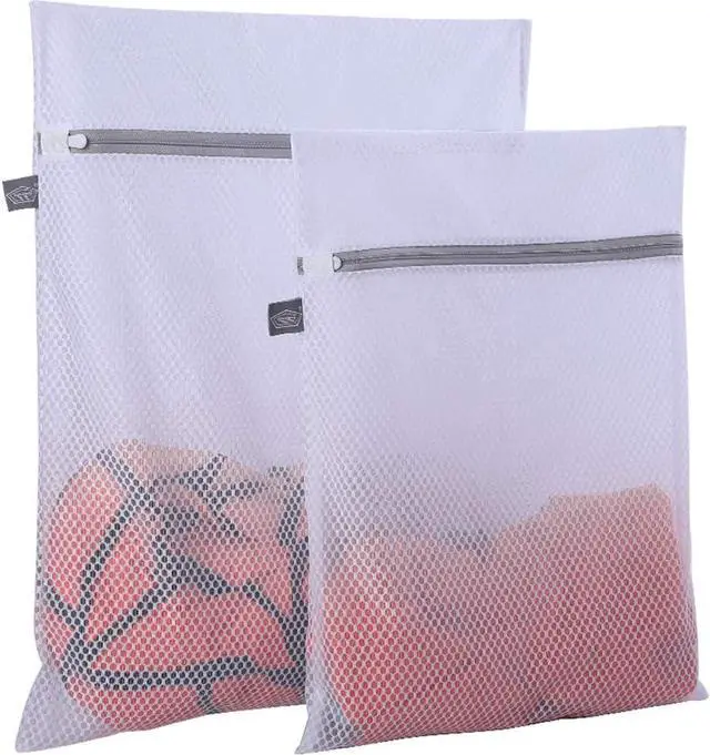 Main image of Kimmama Laundry Bags Mesh Wash Bags, Garment Bag for Washing Machine, 1L+1M | Washing Machine Bags for Delicates, Lingerie, Underwear, Bra, Socks, Scarf, Shoes, Honeycomb