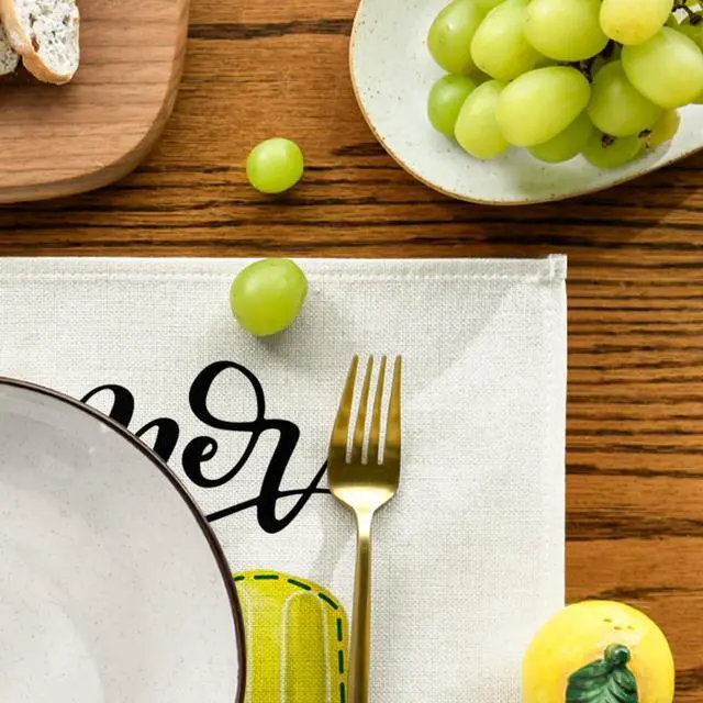 Alt view image 6 of 7 - Artoid Mode Popsicles Summer Placemats Set of 4, 12x18 Inch Seasonal Spring Holiday Table Mats for Party Kitchen Dining Decoration
