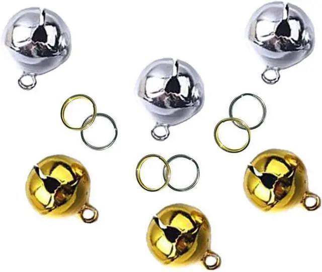 Main image of 6Pcs small Bells,Pet Dogs and Cats Collar Bells,Pet Collar Accessories,1/2-Inch (3 gold + 3 silver)