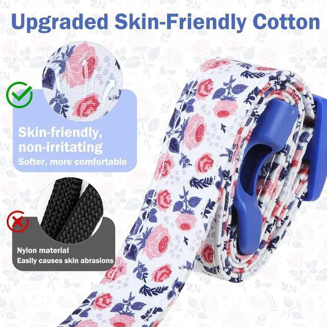 Alt view image 2 of 6 - Cotton Small Dog Collar with Pendant, Cute Puppy Collars for Small Medium Large Dogs, Soft Adjustable Pet Collar with Safety Buckle for Girl Female Boy Dogs, Flower Pattern XS