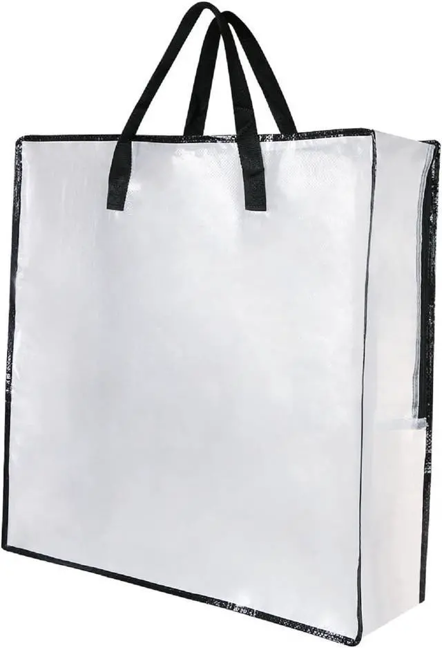 Main image of Clear Storage Bags with Zipper and Handles, Under Bed Storage and Closet Organizers Containers, Blanket Bags for Clothes Pillow Bedding Moving and Packing Supplies, Pack of 1