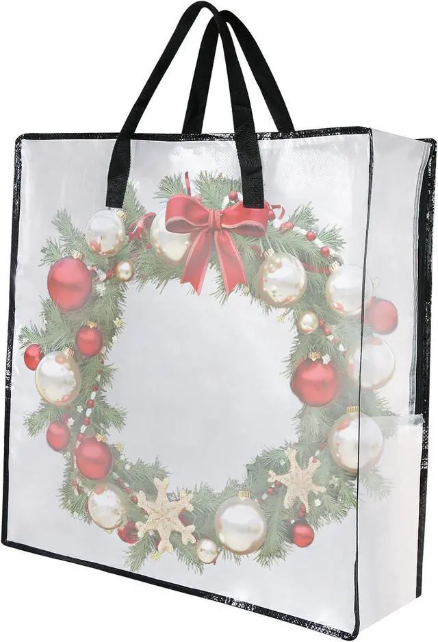 Alt view image 6 of 6 - Clear Storage Bags with Zipper and Handles, Under Bed Storage and Closet Organizers Containers, Blanket Bags for Clothes Pillow Bedding Moving and Packing Supplies, Pack of 1
