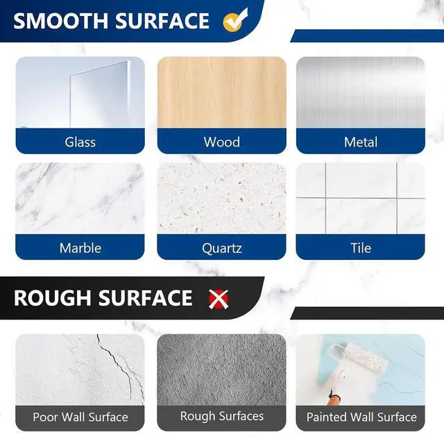 Alt view image 5 of 7 - 14 Pack Shower Caddy Adhesive Replacement, Waterproof Strong Hooks for Shower Caddy, No Drilling Bathroom Storage Shelves, Soap Holder, and Kitchen Racks (Clear 1 Hooks)