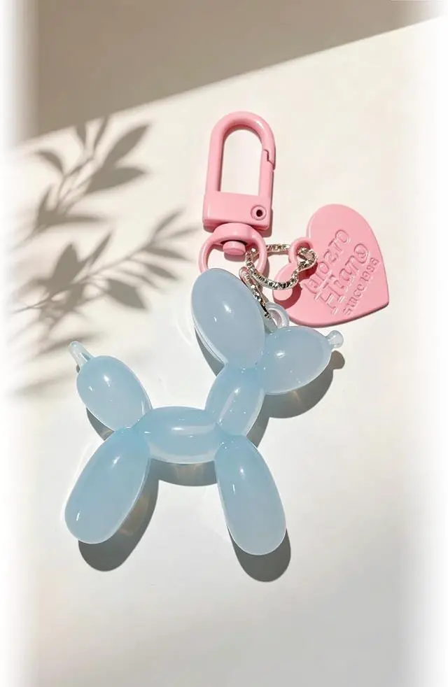 Alt view image 2 of 6 - LAEKOU Jelly Balloon Dog Keychain for Women, Cute Bag Charms Key Chain | Keychains Purse Charms Accessories for Car Backpack Handbag, Cute Key Chain Chains for Girls Womens