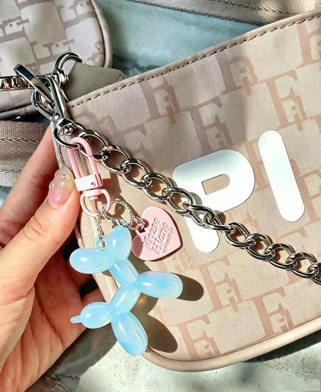 Alt view image 6 of 6 - LAEKOU Jelly Balloon Dog Keychain for Women, Cute Bag Charms Key Chain | Keychains Purse Charms Accessories for Car Backpack Handbag, Cute Key Chain Chains for Girls Womens