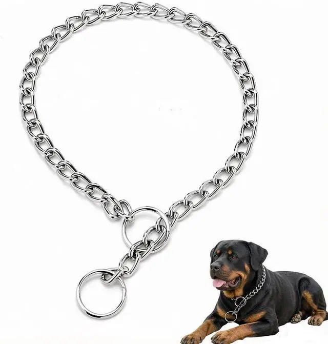 Main image of Choke Collar for Dogs,Small Dog Choker Collar Chain Metal Dogs Collars XS | Choker Collar Chain Metal Dogs Link Training Collars Cute P Slip Puppy Martingale Collars for XXS XS Medium Large Big XL XS