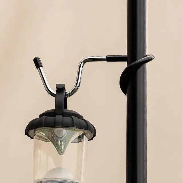 Alt view image 7 of 7 - 4PCs Garage Shelving Storage and Outdoor Camping Lantern Hooks, Non-Slip Bird Feeder and Kitchen Shelving Pole Hooks