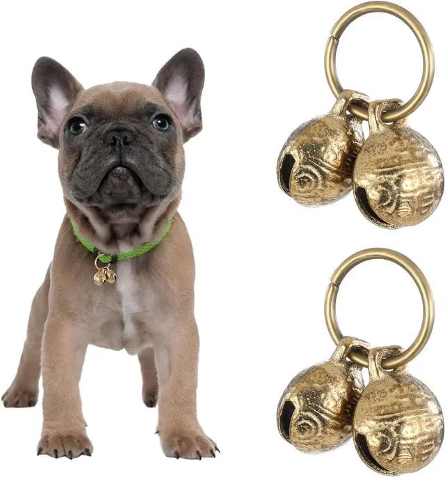 Main image of Styquenzer Copper Bell for Dog Collar, 4 PCS Brass Dog Bells Extra Loud Collar Bell for Pet Tracking Anti Lost Training Pets Pendant Accessories Anti Theft Bells for Little Dogs & Cats