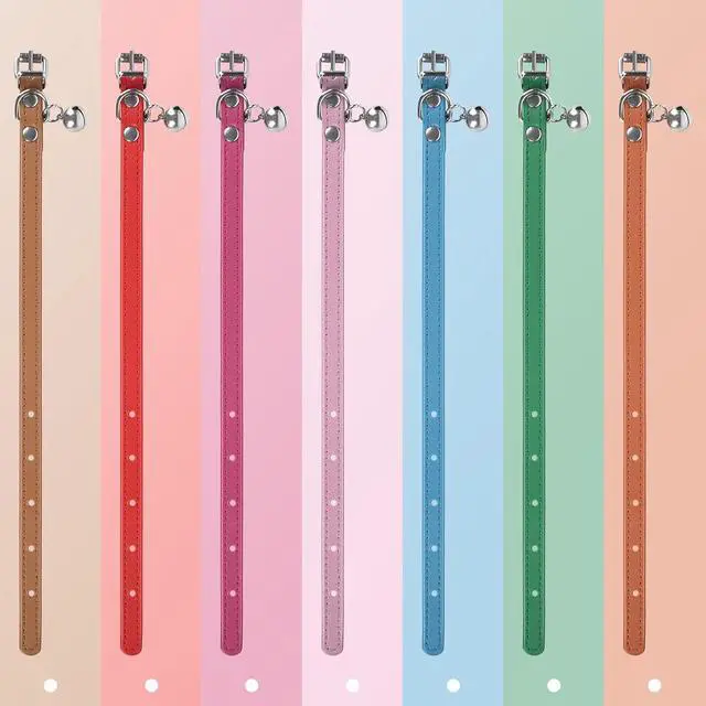 Alt view image 3 of 7 - XXS Dog Collar for Teacup Adjustable Teacup Dog Collar for Small Medium Large Dogs 3/8 inch Width (White, XXS)