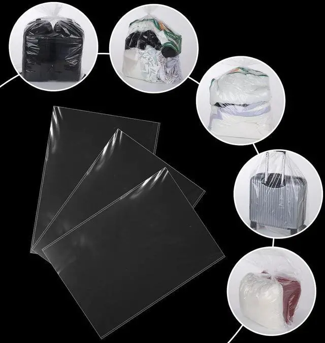 Alt view image 6 of 7 - 10 Pack Clear Plastic Storage Bags, 27" x 40", Extra Large Storage Bag Packaging for Pillow Comforters Duvet Blanket, Clothes, Travel, Moving, Reusable Bags