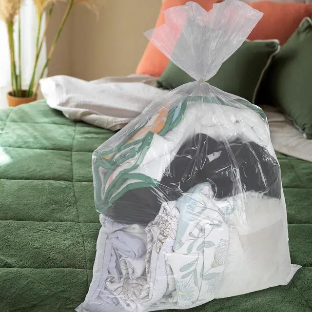Alt view image 5 of 7 - 10 Pack Clear Plastic Storage Bags, 27" x 40", Extra Large Storage Bag Packaging for Pillow Comforters Duvet Blanket, Clothes, Travel, Moving, Reusable Bags