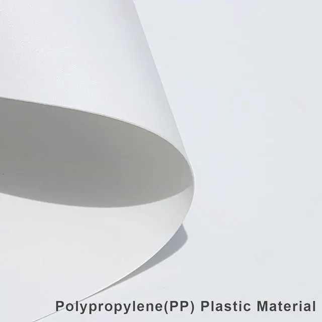 Alt view image 3 of 6 - Plastic White Placemats Set of 4 Easy Clean Washable Kitchen Table Mats for Indoor Outdoor Heat Resistant Blank Placemat for Patio Table Rectangular Wipeable Waterproof Place mats