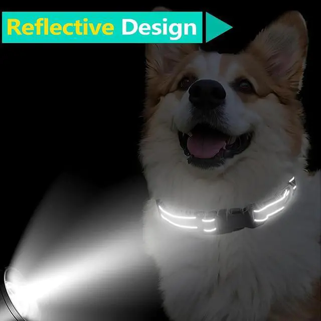 Alt view image 3 of 6 - Reflective Dog Collar for Medium Large Small XS XL Extra Small Dogs, Nylon Adjustable Puppy Collar