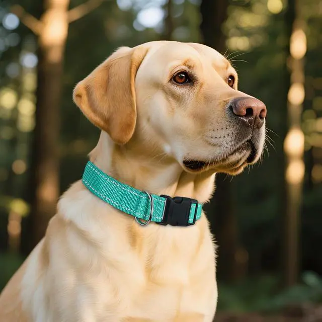 Alt view image 5 of 6 - Reflective Dog Collar for Medium Large Small XS XL Extra Small Dogs, Nylon Adjustable Puppy Collar