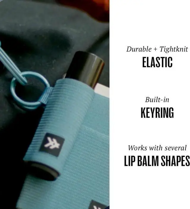 Main image of Thread Wallets Elastic Chapstick and Lip Gloss Holder Keychain