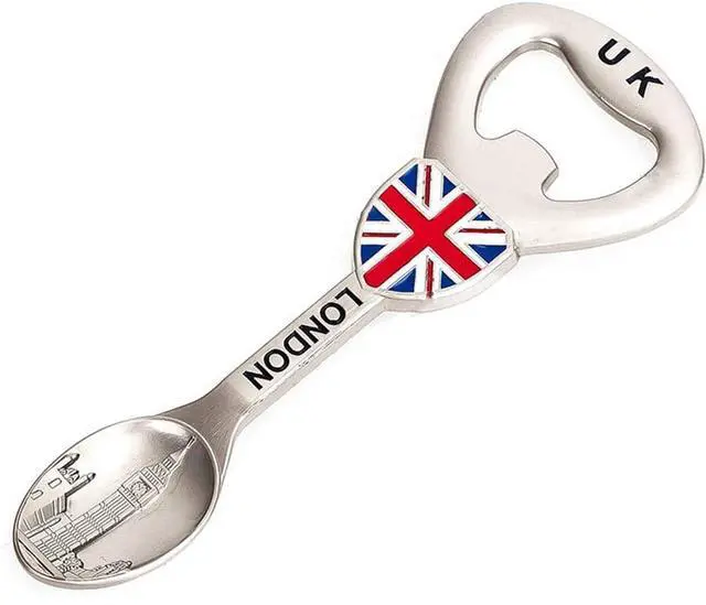 Main image of Travel souvenirs Soup spoon shape Bottle Opener,Refrigerator Magnet UK London Zinc alloy Beer Bottle Openers,Creative kitchen supplies gift bottle opener.