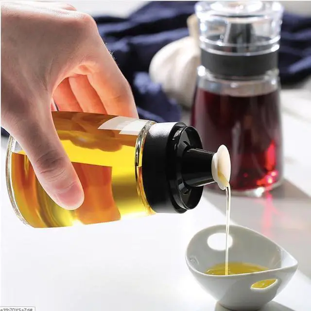 Alt view image 3 of 7 - Leak-proof Oil Dispenser Bottle for Outdoor Camping, 160 ml/5.4 oz Glass Olive Oil and Vinegar Cruet, Well Sealed for Picnic Kitchen, 1 Pack