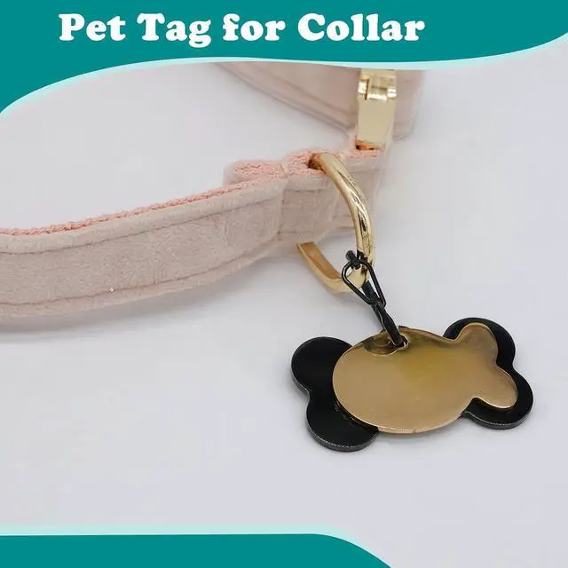 Alt view image 5 of 6 - 4 Pack Pet Tag Clips, Dog Rings for Pet Collar, ID Tag Quick Clips for Dogs and Cats