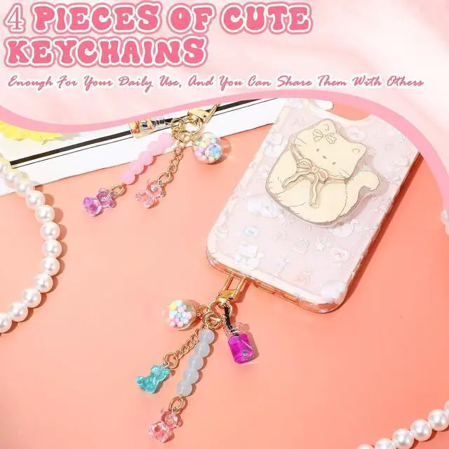 Alt view image 3 of 7 - Ecally Pack Bear Keychains for Backpack Girl