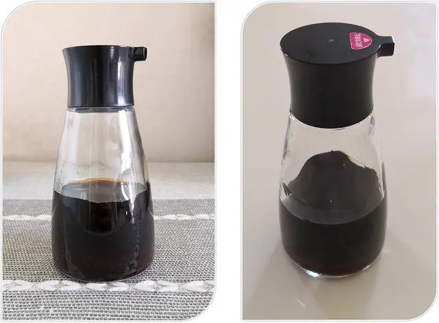 Alt view image 5 of 7 - EIKS Cruet Dispenser Set for Olive Oil Vinegar Soy Sauce | With Elegant Glass Bottle, Pours Smoothly and Controled, Kitchen Cooking Baking Barbecue Tool