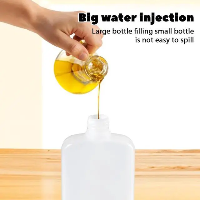 Alt view image 5 of 7 - KALIONE Oil Dispenser Bottle for Camping & Cooking, 4oz Squeeze Condiment Bottle, 2 Pack, High Density Polyethylene, 118.29ml, Reusable, Leak-proof Screw Cap