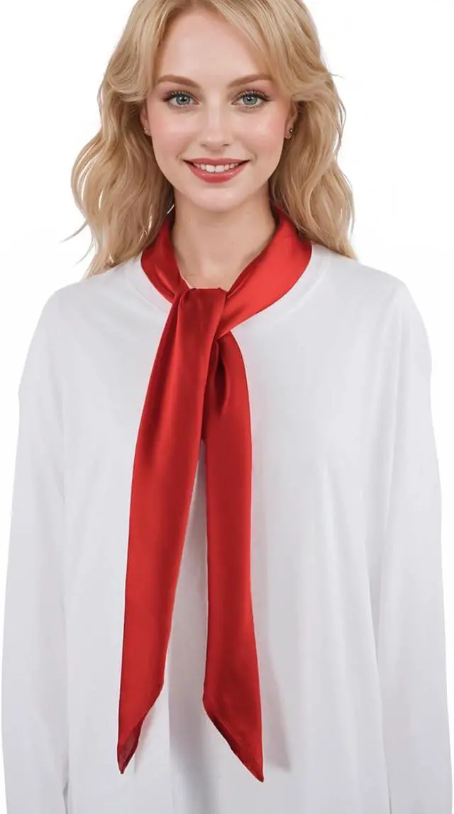 Alt view image 2 of 7 - RIIQIICHY 35 Inch Head Scarf for Women Hair Scarf Like Silk Scarf Square Scarf Bandanas for Women
