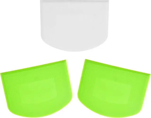 Main image of 3 PCS Plastic Dough Scraper Bench Scraper, 4.7x3.7" Flexible Bowl Scraper, Food-Grade Dough Cutter, Non-Slip Food Scrappers for Bread, Cake, Cream, Fondant