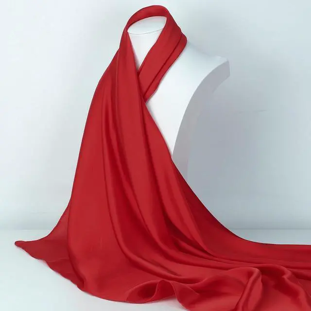 Alt view image 4 of 7 - RIIQIICHY 35 Inch Head Scarf for Women Hair Scarf Like Silk Scarf Square Scarf Bandanas for Women