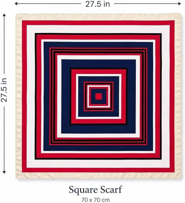 Alt view image 6 of 6 - RIIQIICHY 27.5 Square Head Scarf Women Hair Wrapping Neck Scarves Headband Bag Accessories