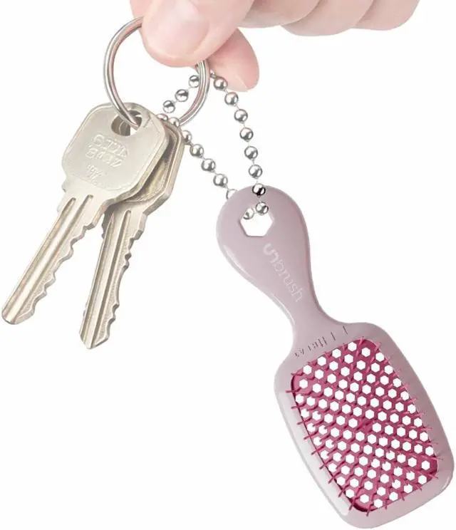Main image of FHI Heat UNbrush Super Mini Keychain - Collectible Charm | Collectible Miniature Charm Keychain for Bags and Keys - Accessory for Beauty Lovers