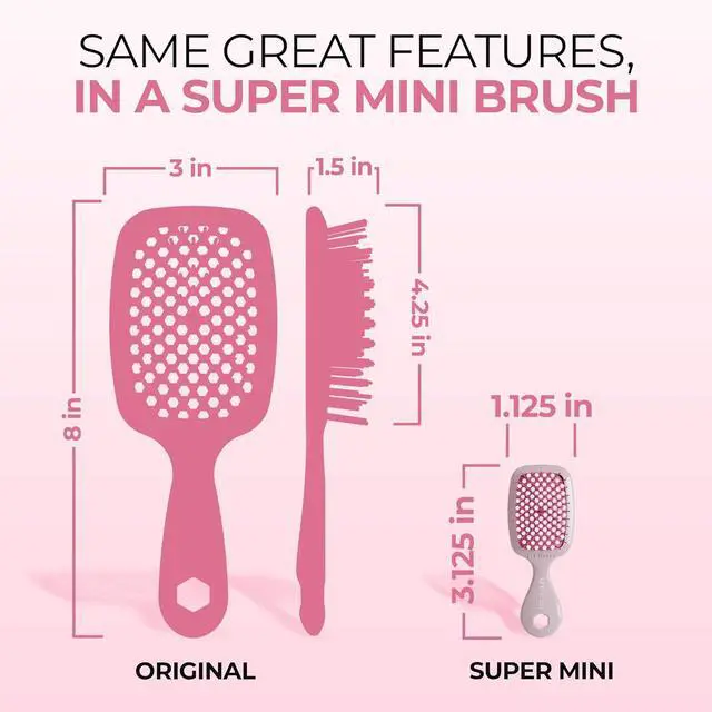 Alt view image 5 of 7 - FHI Heat UNbrush Super Mini Keychain - Collectible Charm | Collectible Miniature Charm Keychain for Bags and Keys - Accessory for Beauty Lovers
