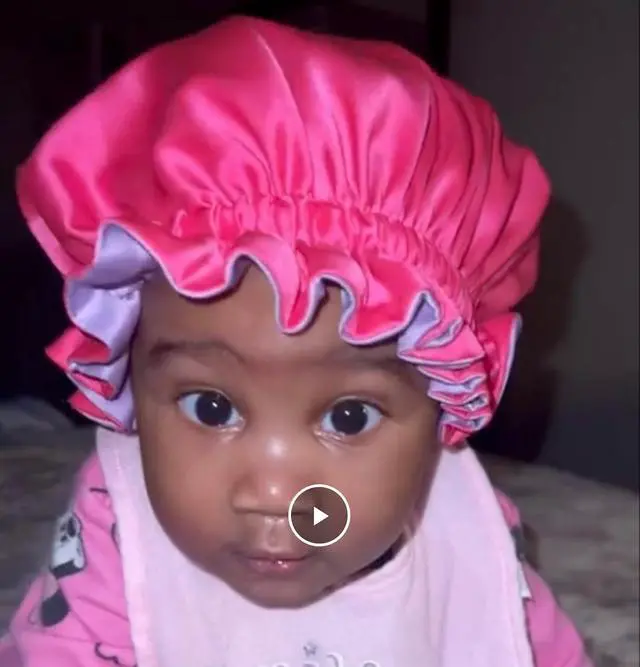 Alt view image 4 of 7 - AKISS Baby Infant Newborn Toddler Satin Silk Hair Bonnet for Baby Girl Boy Sleeping Kids Cap Hat