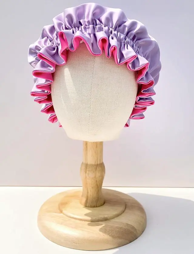Alt view image 2 of 7 - AKISS Baby Infant Newborn Toddler Satin Silk Hair Bonnet for Baby Girl Boy Sleeping Kids Cap Hat
