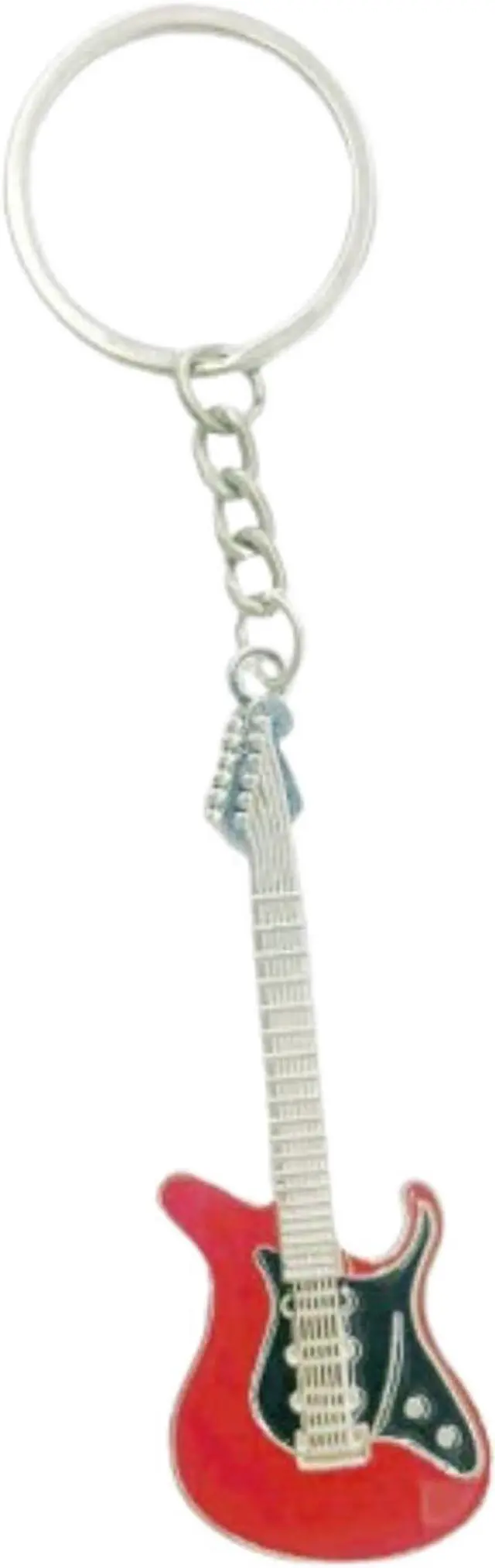 Main image of Punk Music Guitar Keychain Cute Bass Key Chain Ring for Music Lovers Key Holder