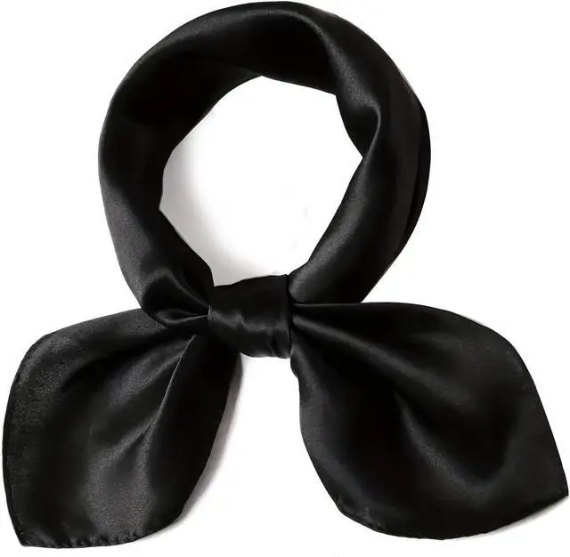 Alt view image 2 of 5 - vimate 35" Square Silk Like Head Scarf - Women's Fashion Satin Scarf Bandana for Hair Wrapping at Night.