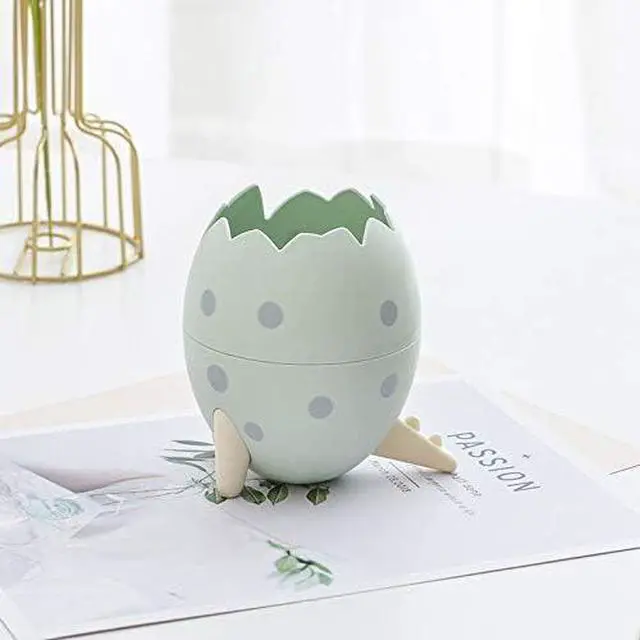 Alt view image 5 of 6 - Arinda Trash Can Dinosaur Egg Desktop Storage Bucket Clamshell Large Capacity Multifunctional Compact Sorting Trash