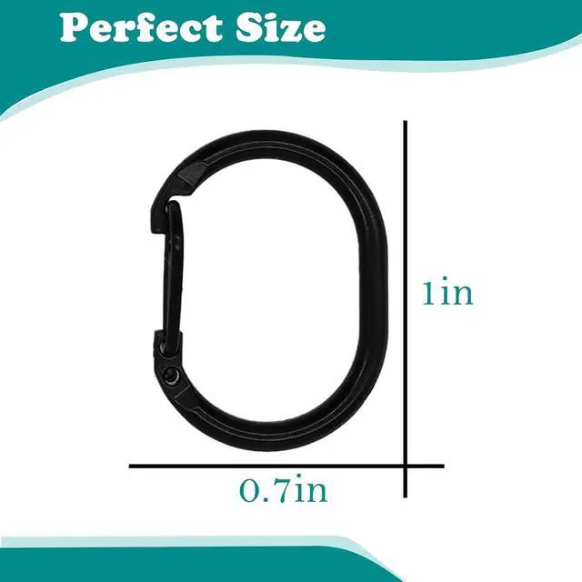 Alt view image 2 of 6 - 4 Pack Pet Tag Clips, Dog Rings for Pet Collar, ID Tag Quick Clips for Dogs and Cats