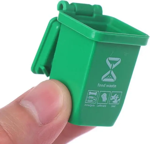 Alt view image 4 of 6 - 10pcs Mini Garbage Sorting Bins, House Decoration Props | 5 Colors, Scene Model Shooting Props Accessories, Suitable For Decoration Ornaments
