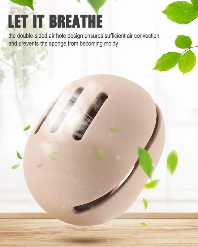 Alt view image 5 of 7 - FERYES Makeup Sponge Holder Shatterproof Eco-Friendly Silicone Beauty Make Up Blender Case for Travel - Khaki