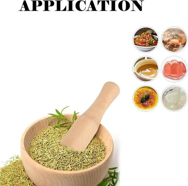 Alt view image 5 of 5 - LiXiongBao Wooden Pestle Professional Artisan Hardwood Grinder Pestle Food Grinding Stick Spice Grinder Tool Kitchen Gadget for Bartender and Home Use