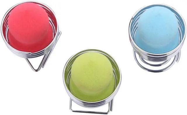 Alt view image 3 of 6 - LanMa Beauty Sponge Blender Holder,(2 Pack Silver) Makeup Sponge Drying Stand Storage Egg Powder Puff Display Stand