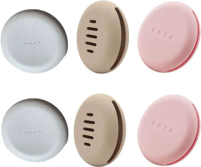 Main image of 6 Pack Powder Puff Travel Case Portable Triangle Powder Puff Holder Silicone Makeup Sponge Protective Container for Beauty Makeup Blenders Sponge Foundation Powder 3 Inch Blending Puffs